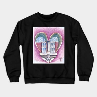 window to the heart Crewneck Sweatshirt